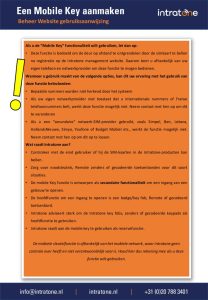 Een Mobile Key aanmaken