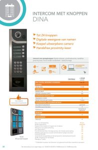 Intercom Dina opbouw