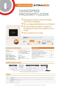 Proximity-lezer handsfree