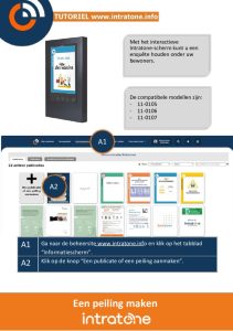 Een peiling maken op de beheerswebsite