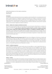 Conditions Generales de Ventes Materiel Intratone