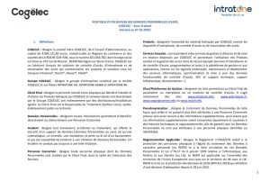 PUDP sous traitant Filiale